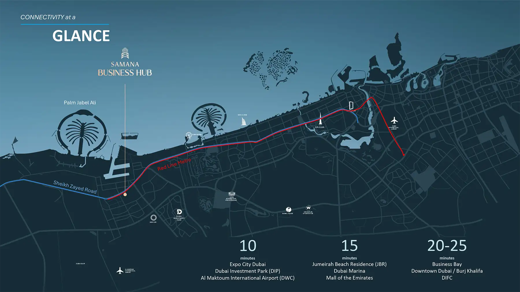 Samana Business Hub location map