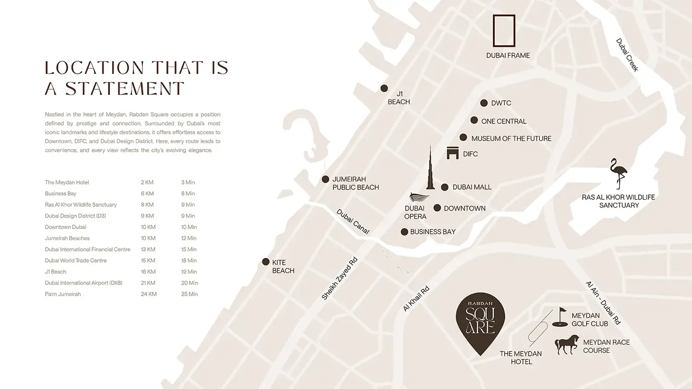 Rabdan Square at Meydan location map