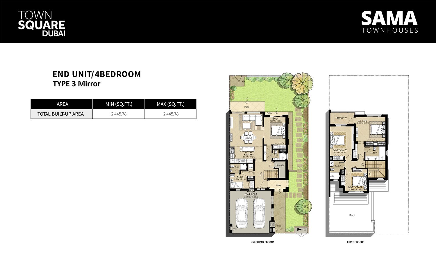 4 Bedroom floor plan