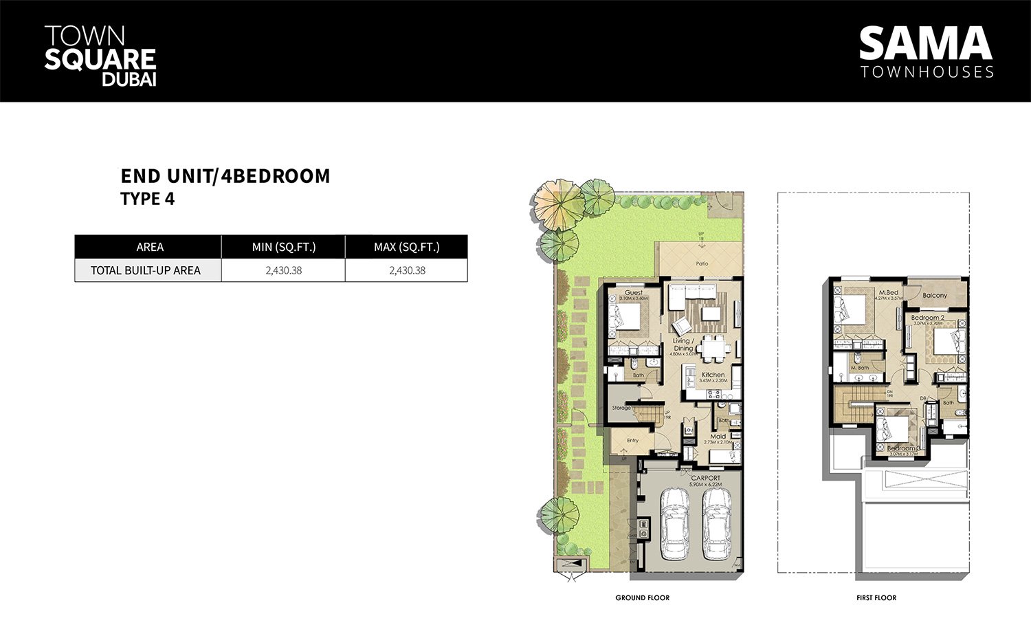 4 Bedroom floor plan