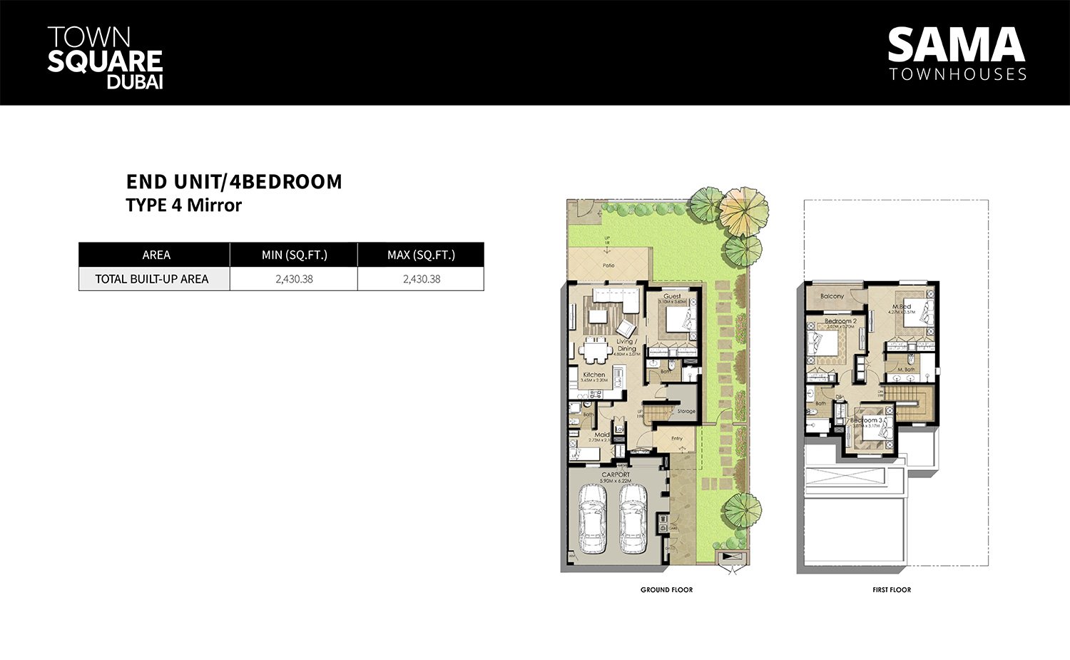 4 Bedroom floor plan