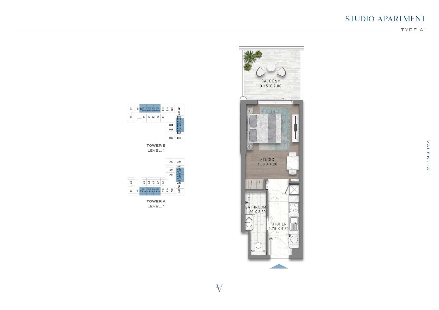 Studio floor plan