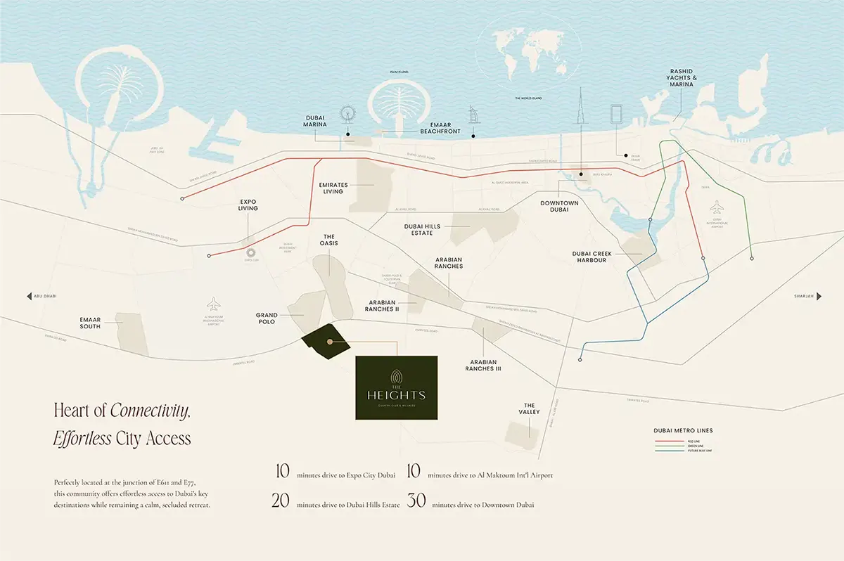 Faro at The Heights location map