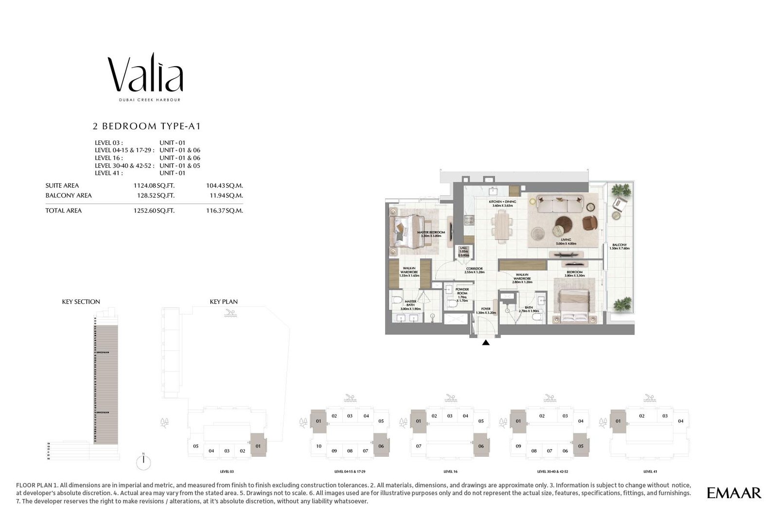 2 Bedrooms floor plan