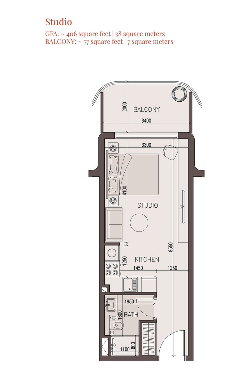 Studio floor plan