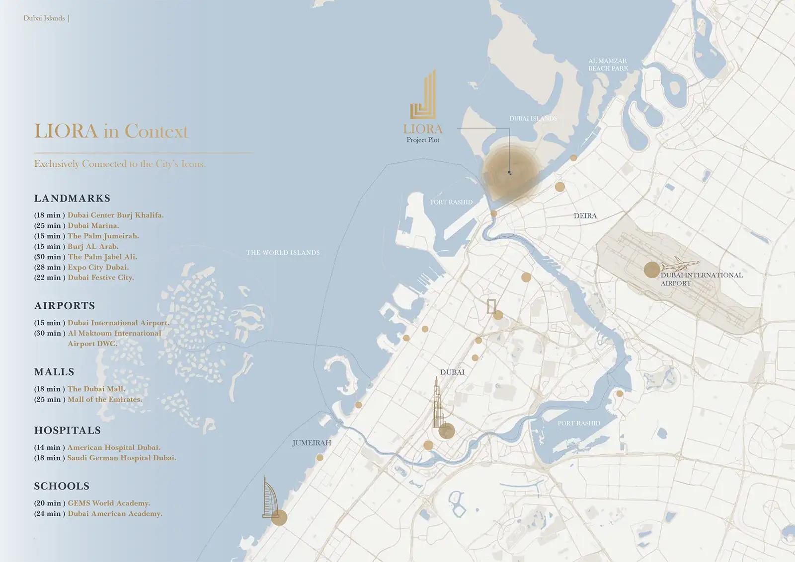 Liora at Dubai Islands location map