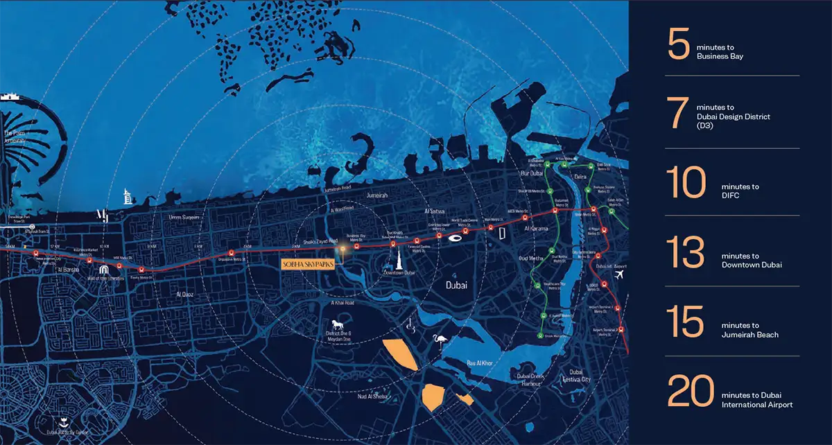 Sobha Skyparks location map