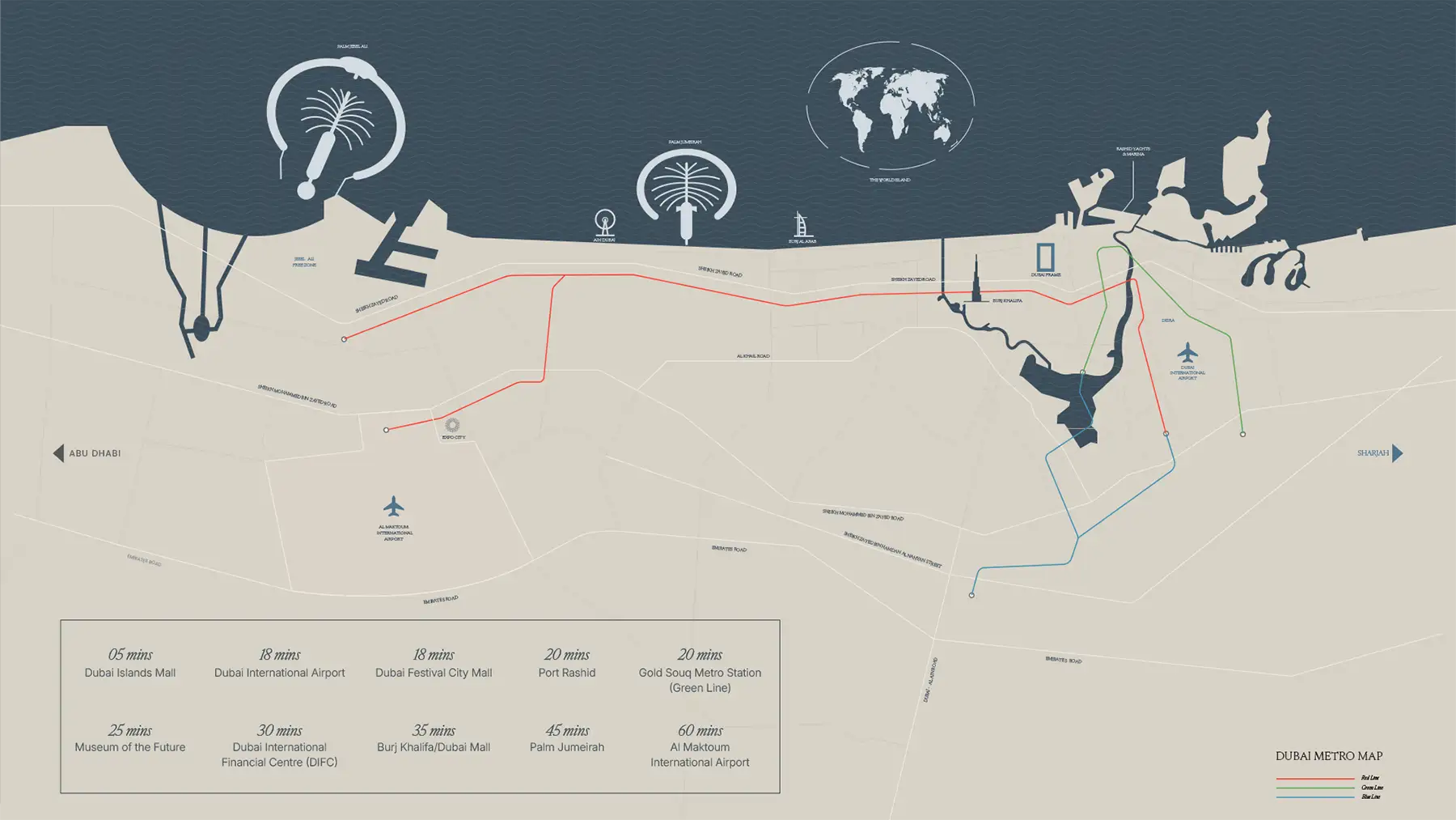 The Meriva Collection at Dubai Islands location map