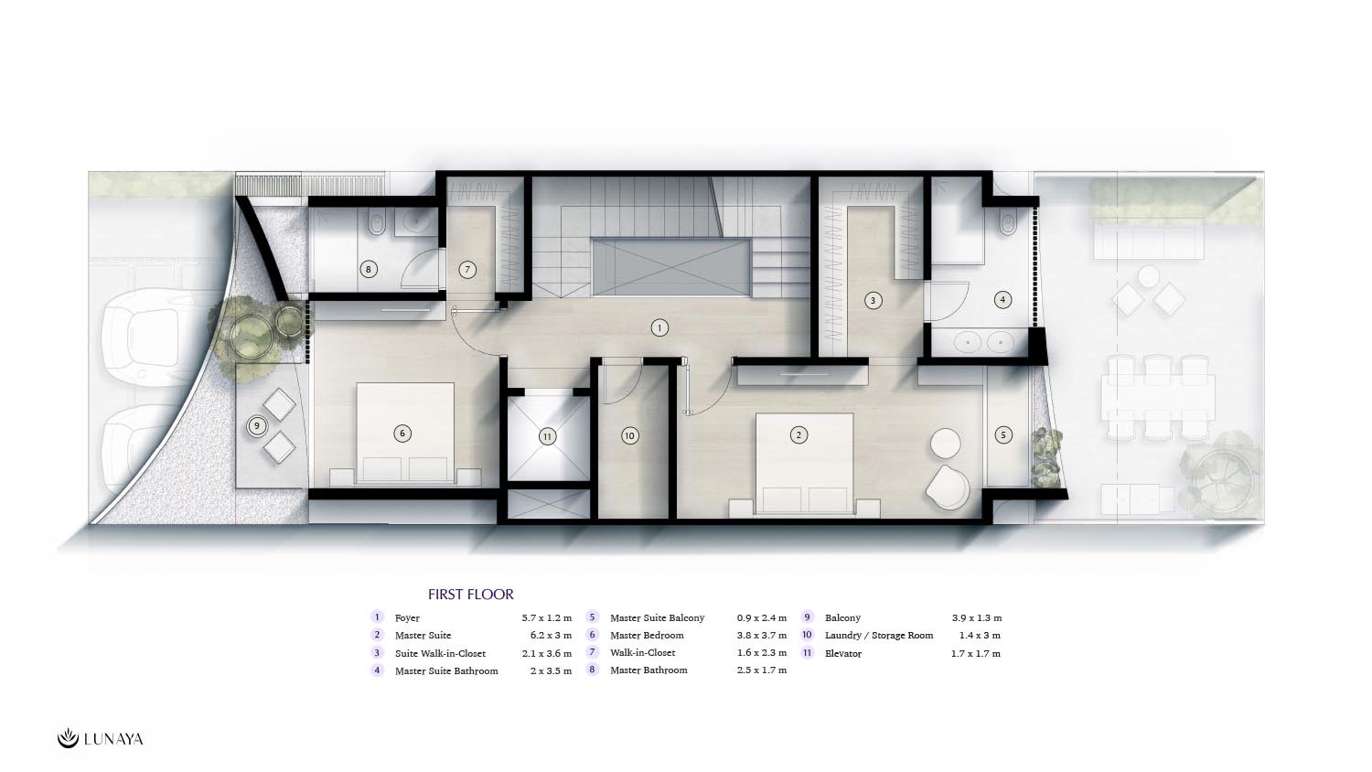 Lunaya by Zaya Living floor plan