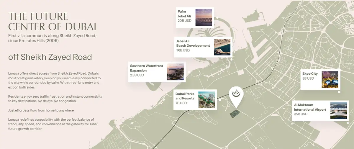 Lunaya by Zaya Living location map