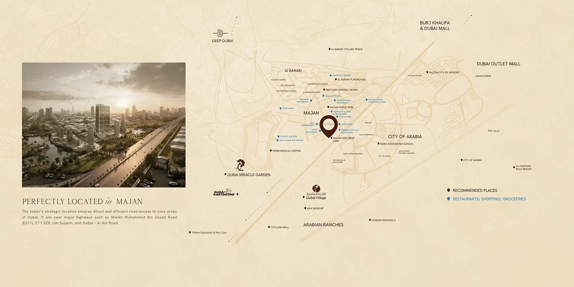 Binghatti Titania location map