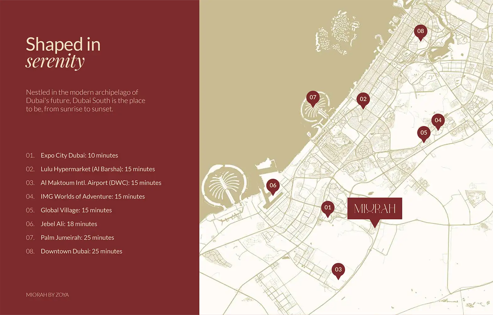 Miorah by Zoya location map