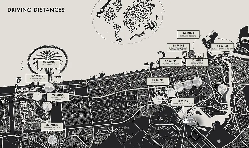 Eaton Square by Ellington location map