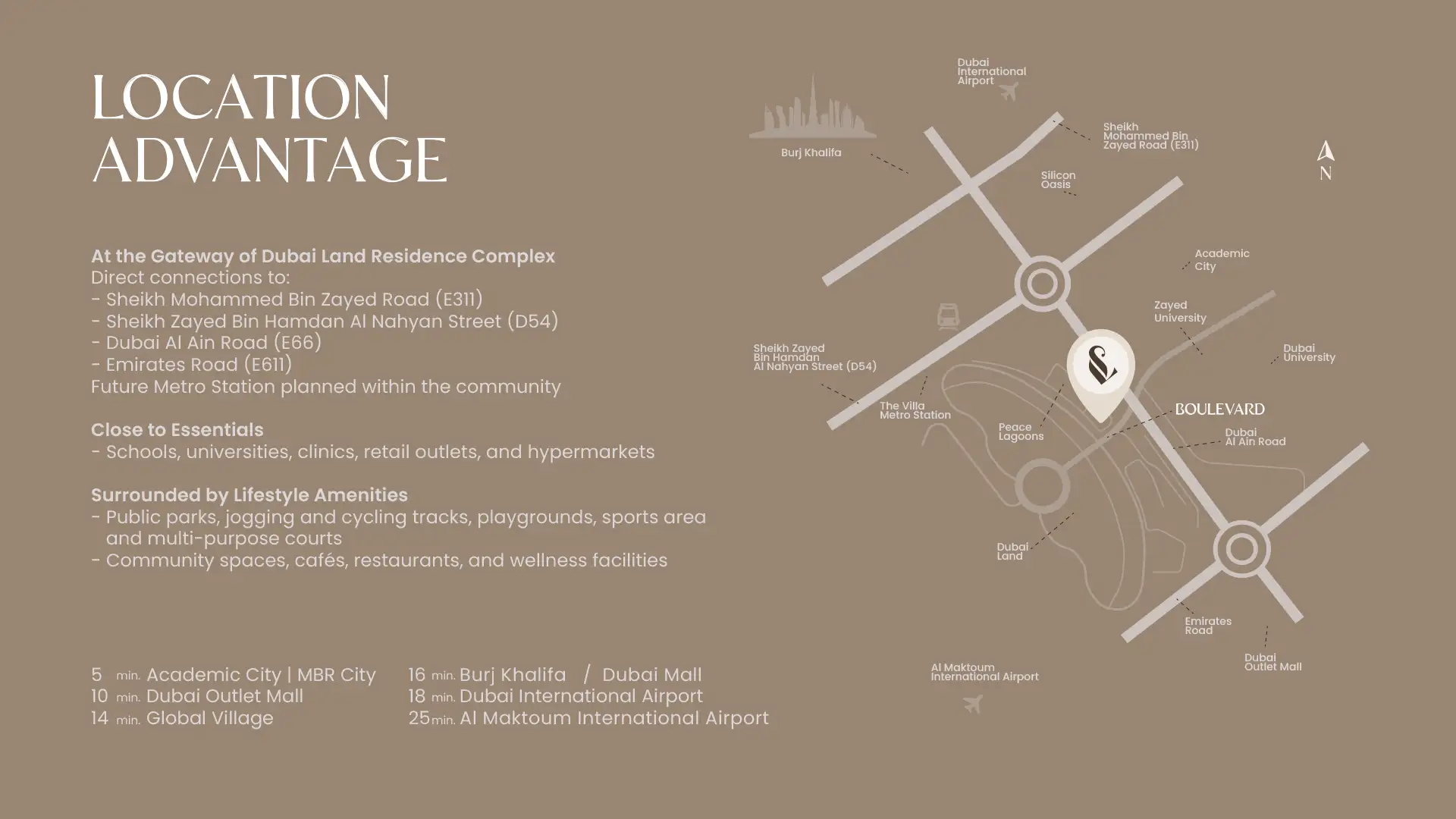 Sky Line at DLRC location map
