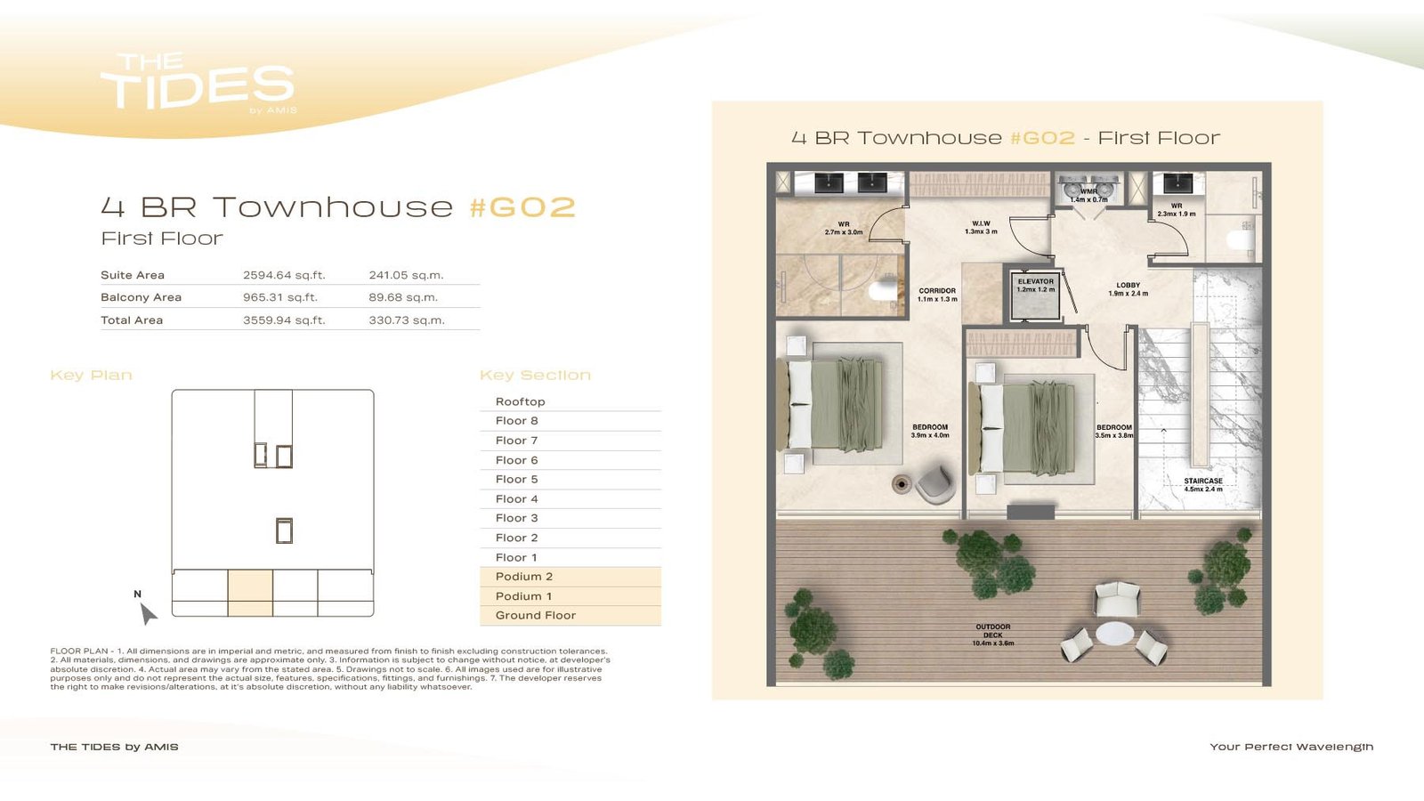 4 Bedrooms floor plan