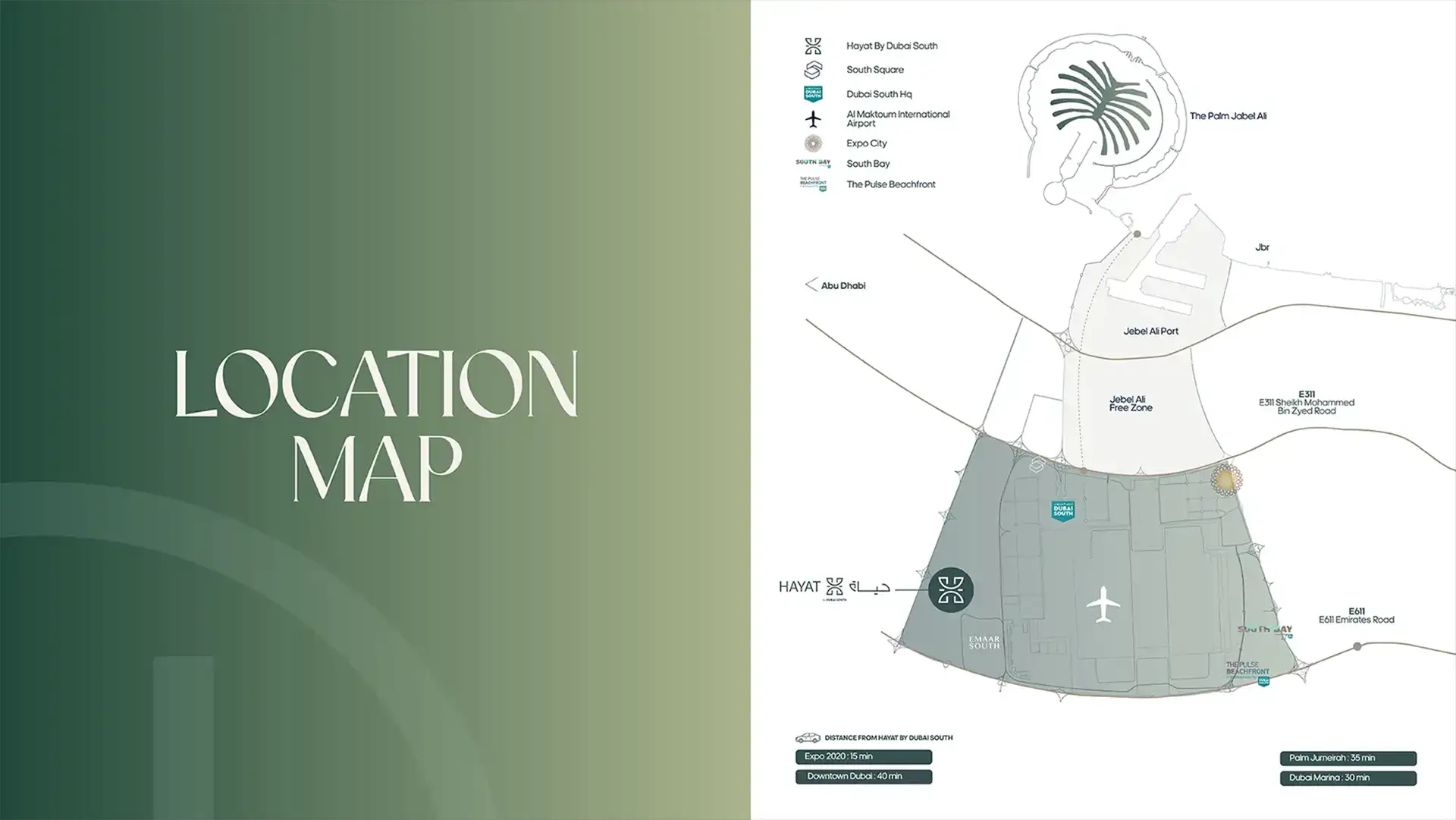 Hayat 7 by Dubai South location map