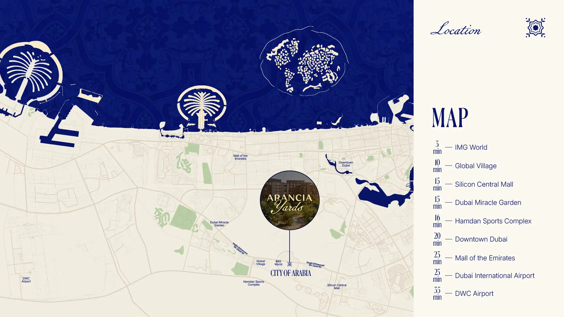 Arancia Yards By Beyond location map