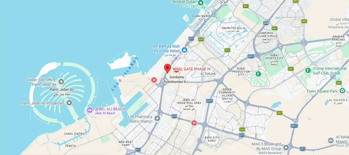 Boulevard Living 1 at Wasl Gate location map