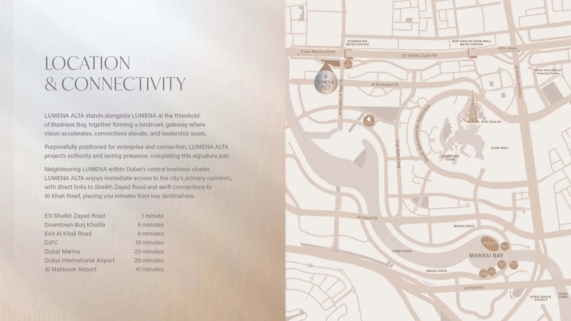 Lumena Alta by Omniyat location map