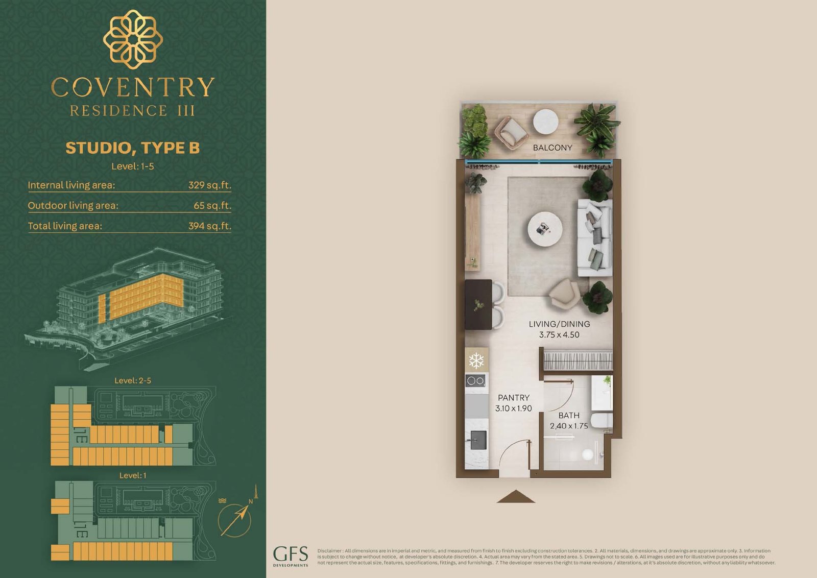 Studio floor plan