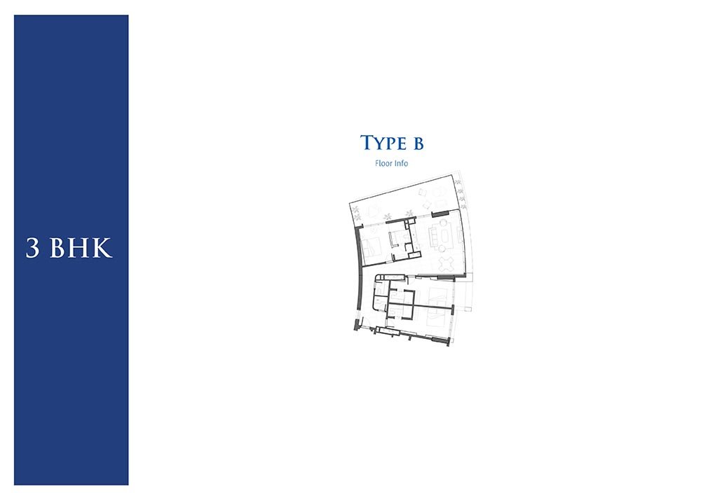 3 Bedrooms floor plan