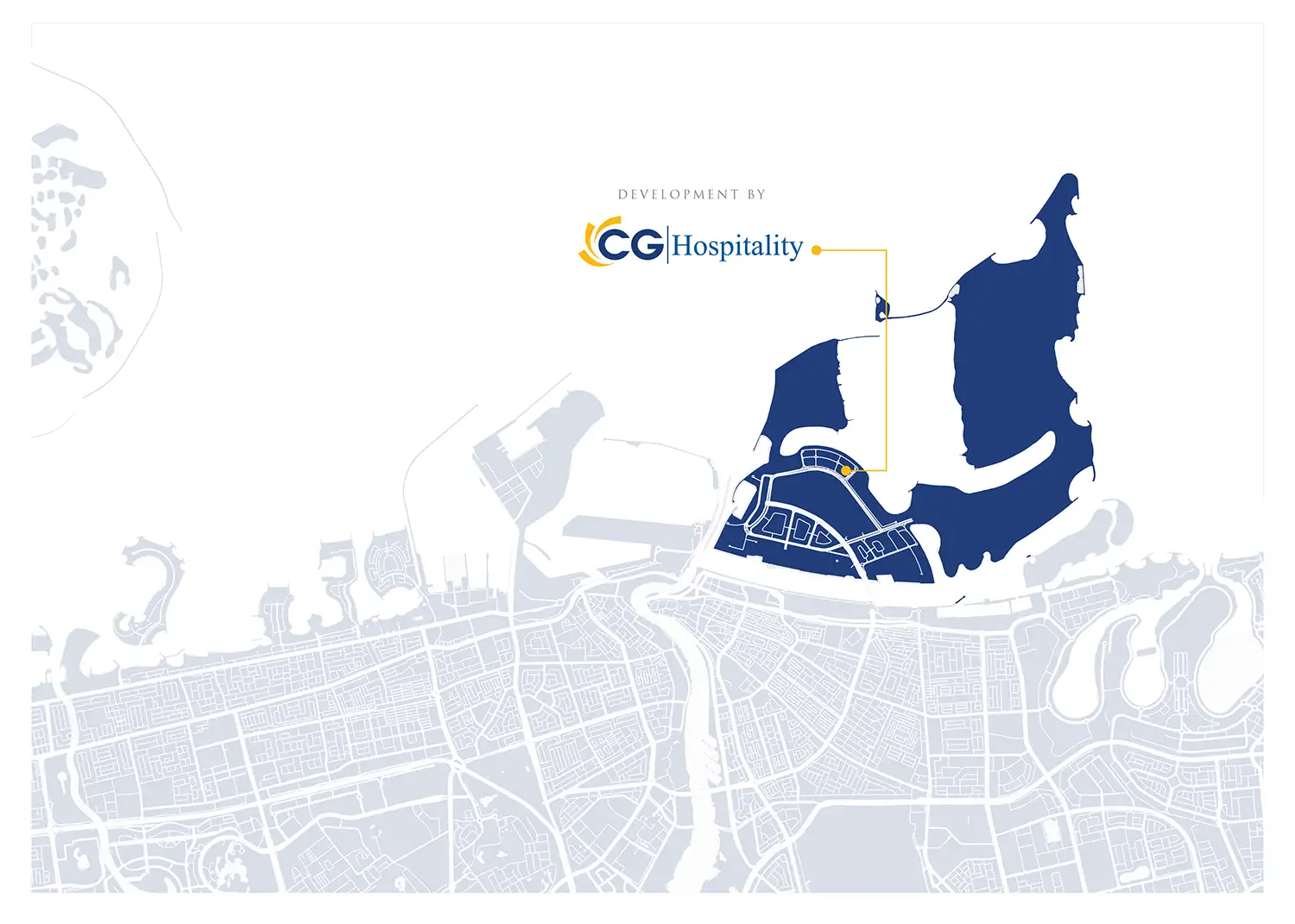 CG Living at Dubai Islands location map