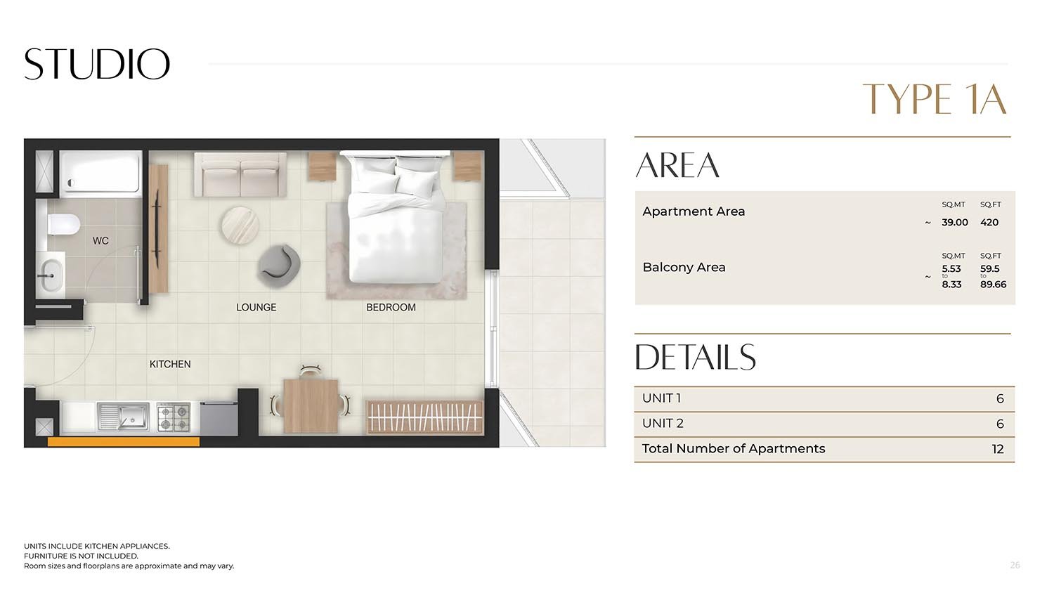 Studio floor plan