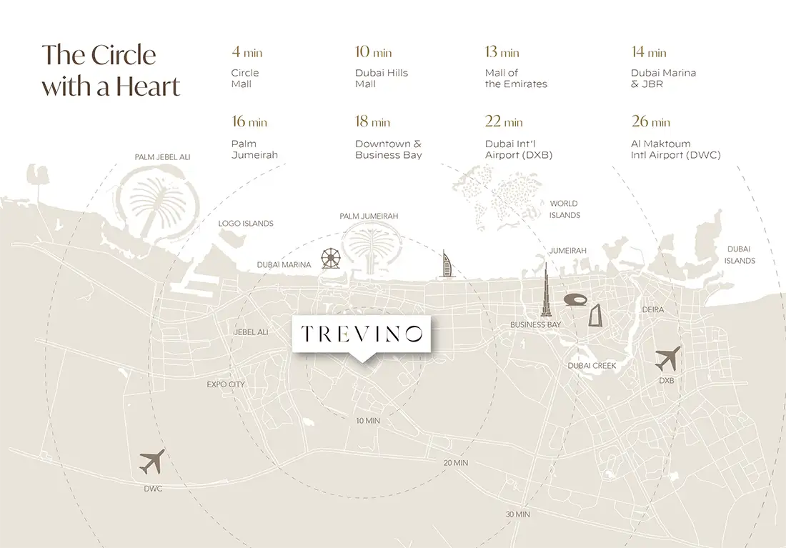 Trevino at JVC location map