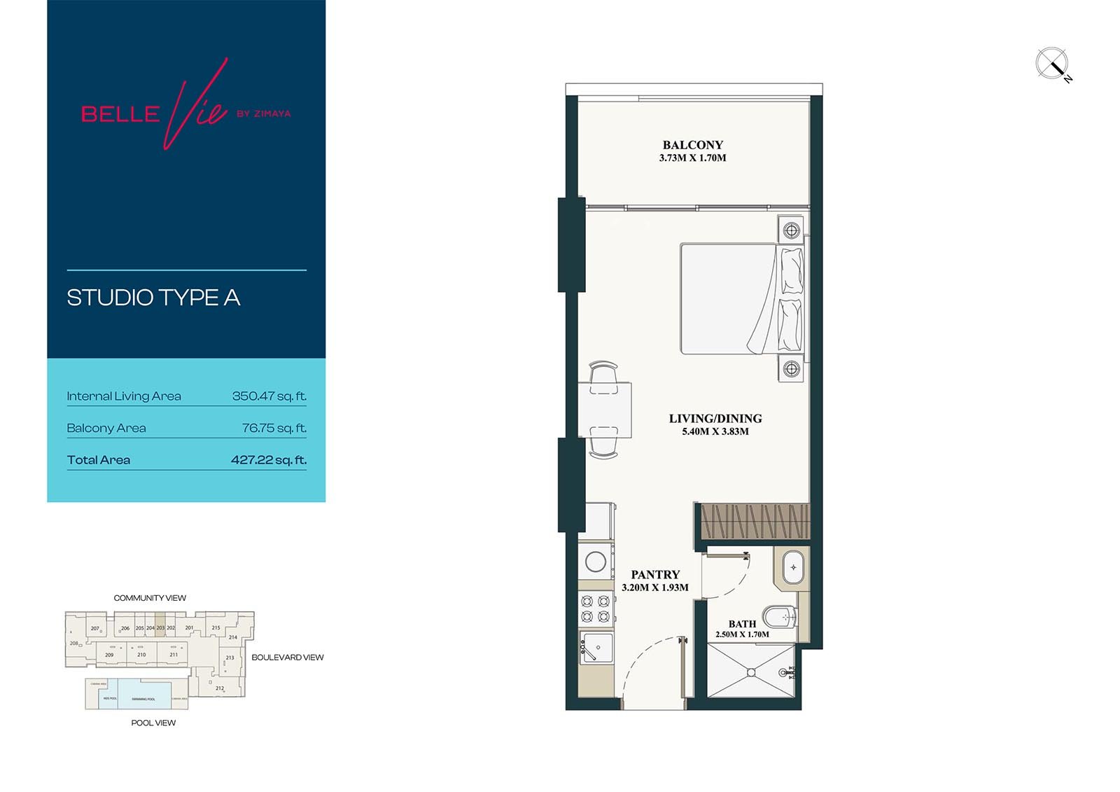Studio floor plan