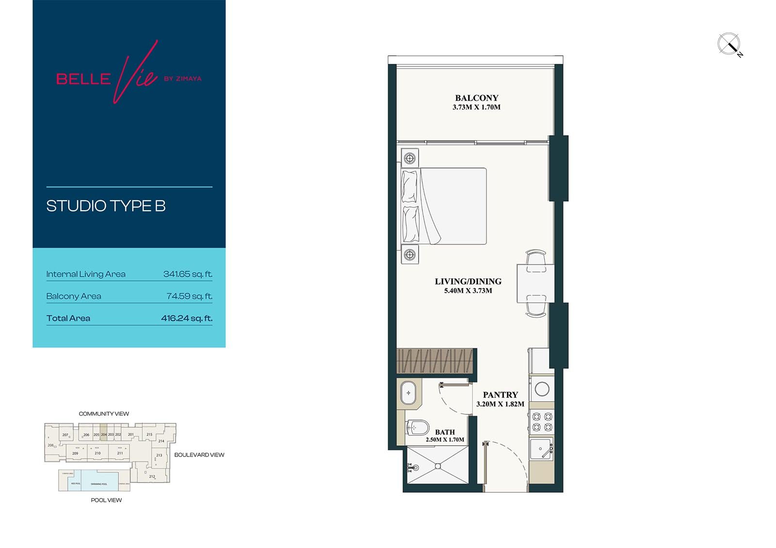 Studio floor plan