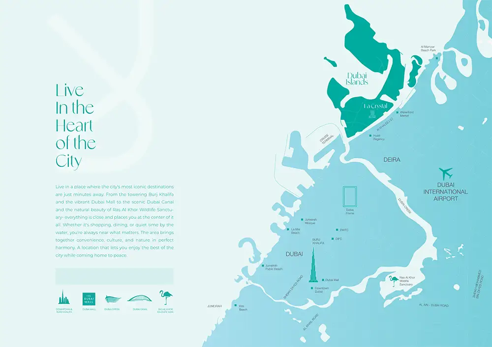La Crystal at Dubai Islands location map