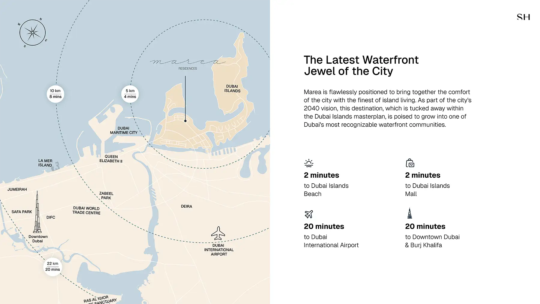 Marea Residences at Dubai Islands location map