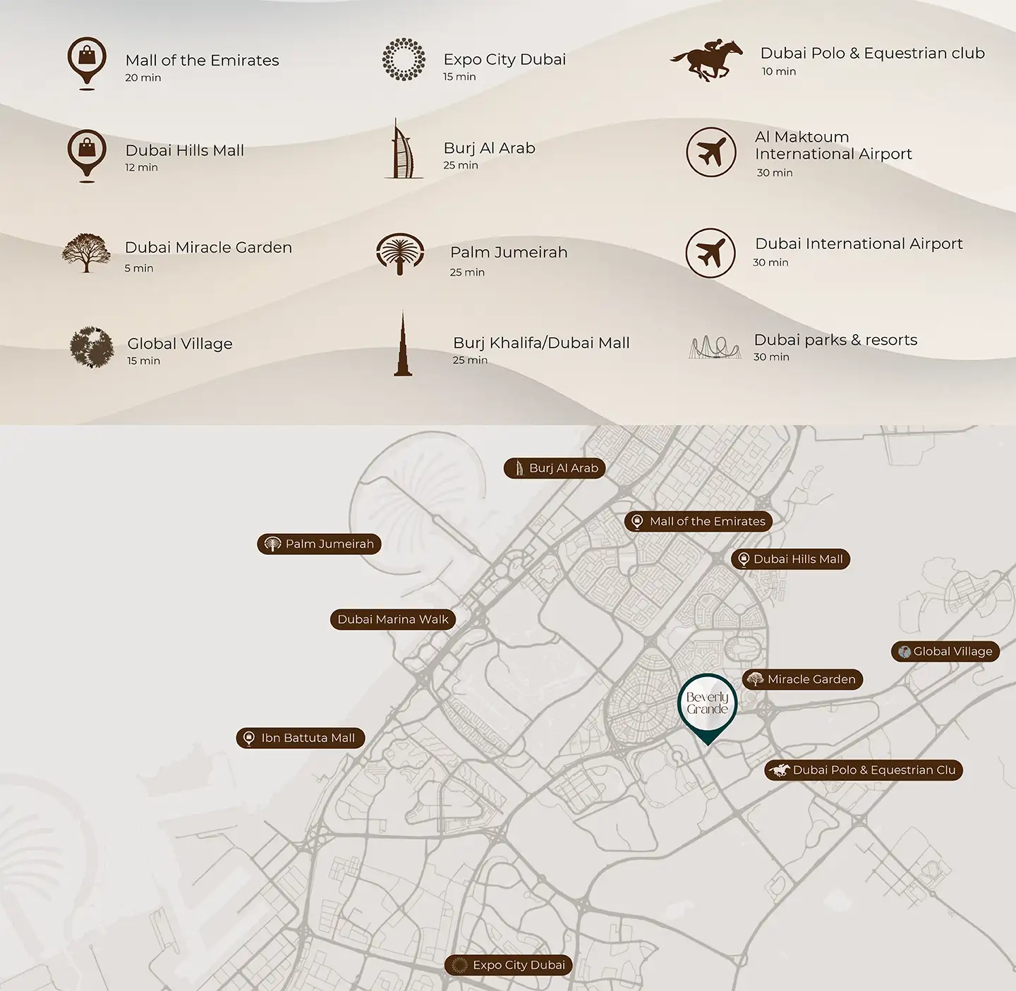 Beverly Grande by HMB location map
