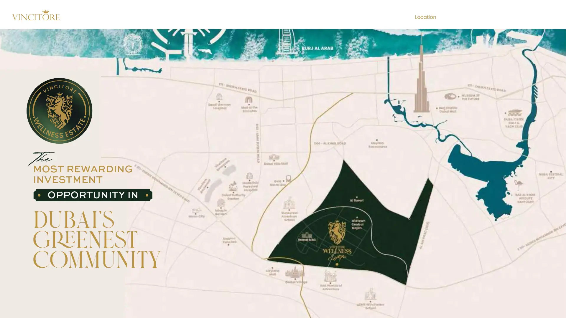 Vincitore Wellness Estate at Majan location map