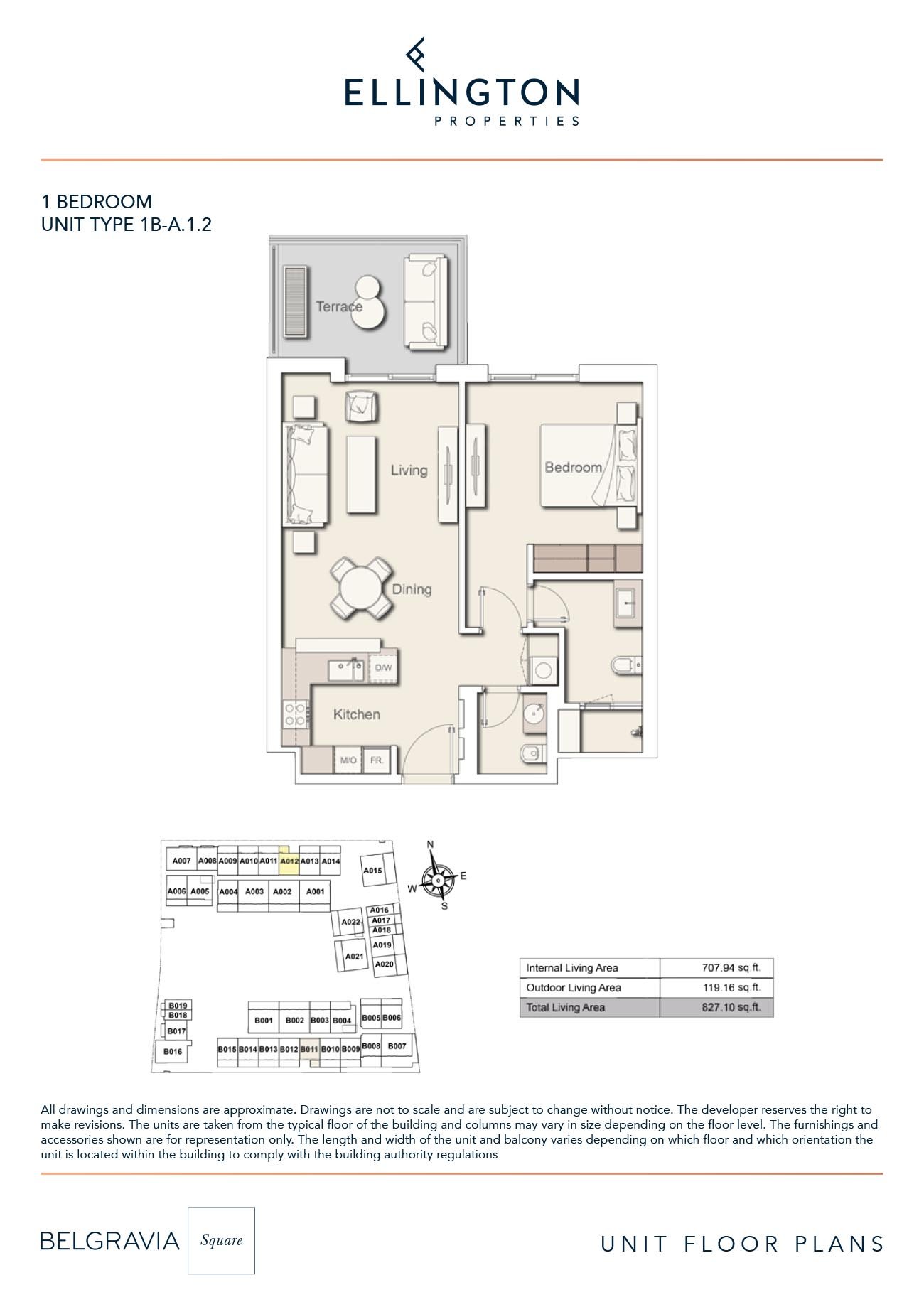 1 Bedroom floor plan