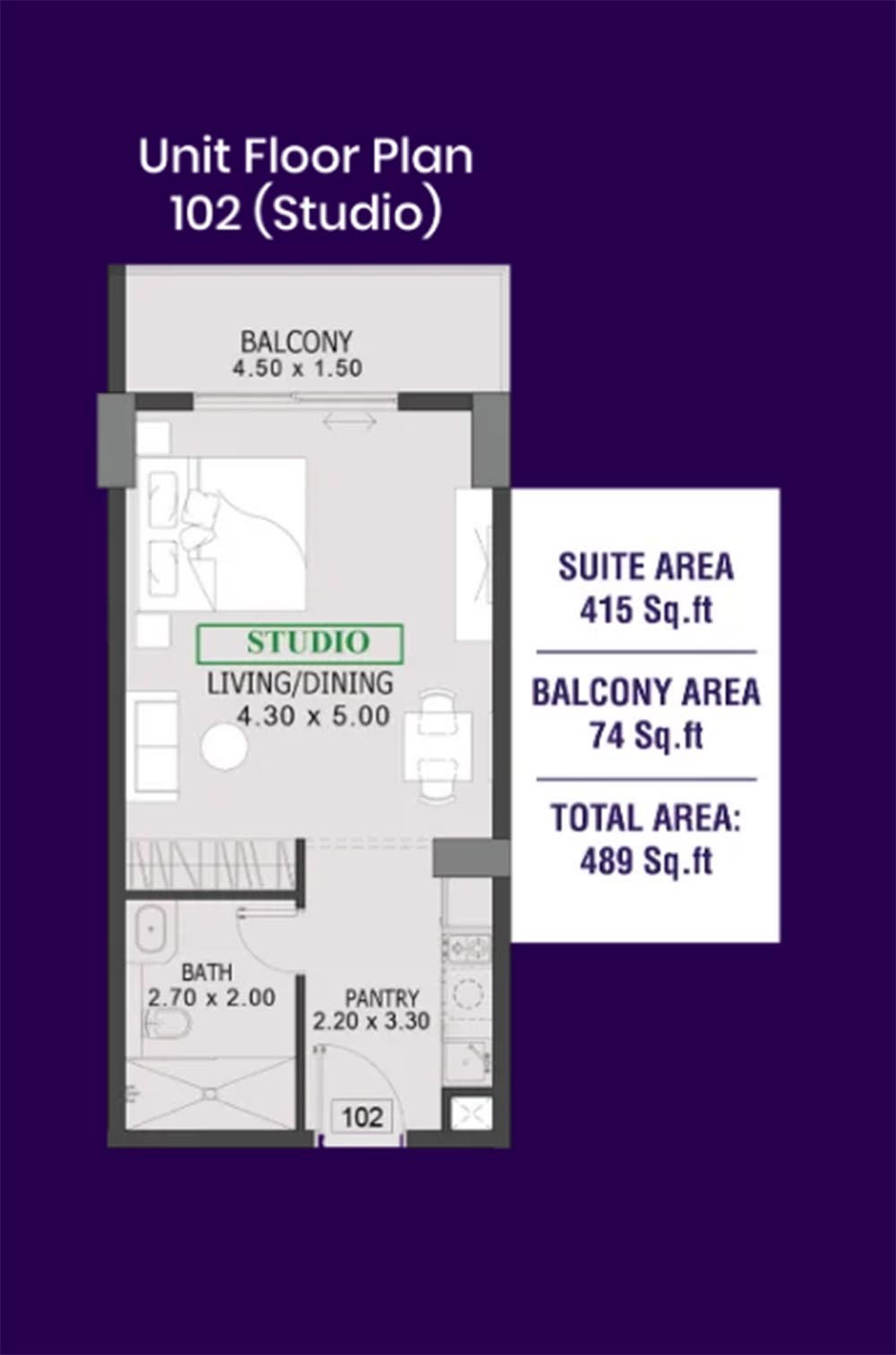 Studio floor plan