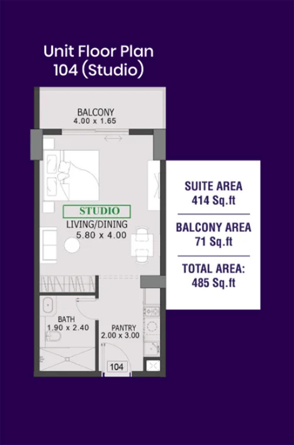 Studio floor plan