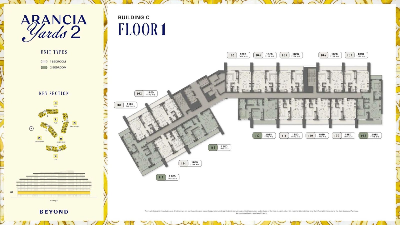 Arancia Yards 2 by Beyond Building C 1st Floor floor plan