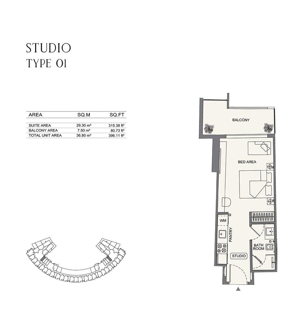 Studio floor plan