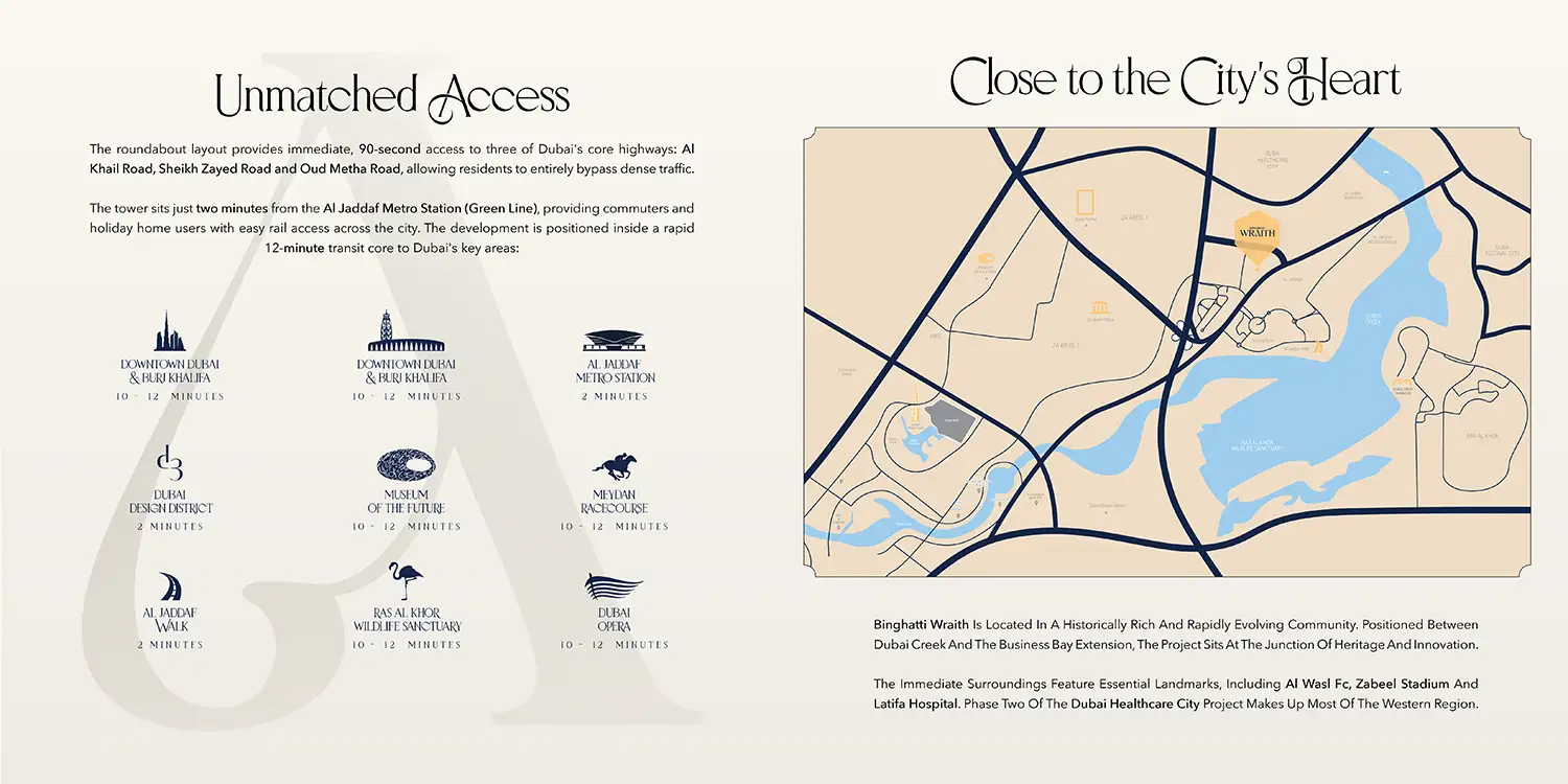 Binghatti Wraith location map