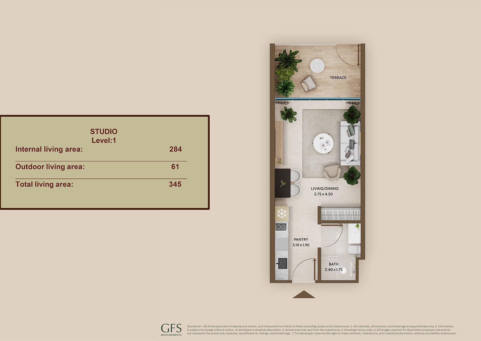 Studio floor plan