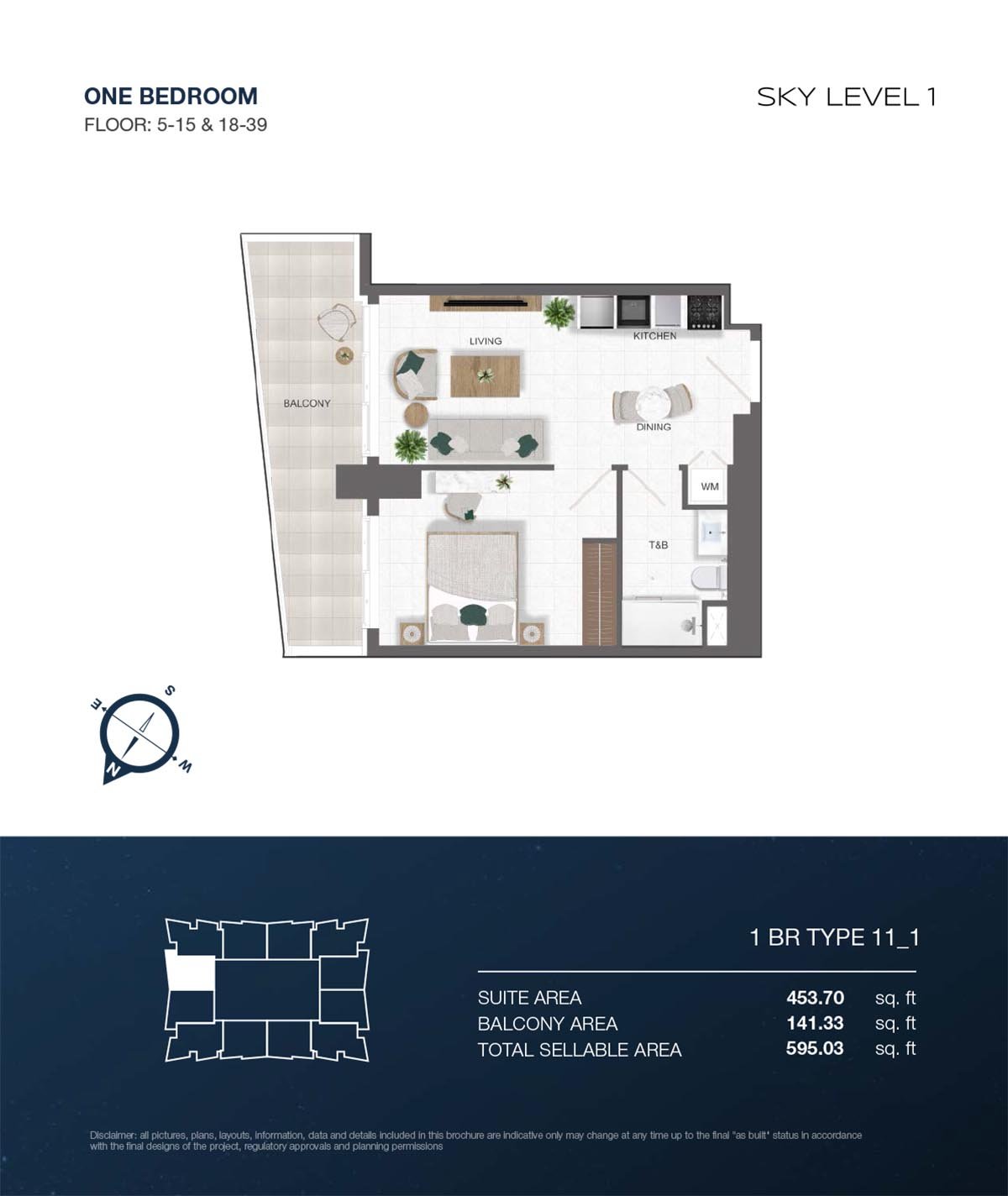 Sky Level 1 at JVC floor plan