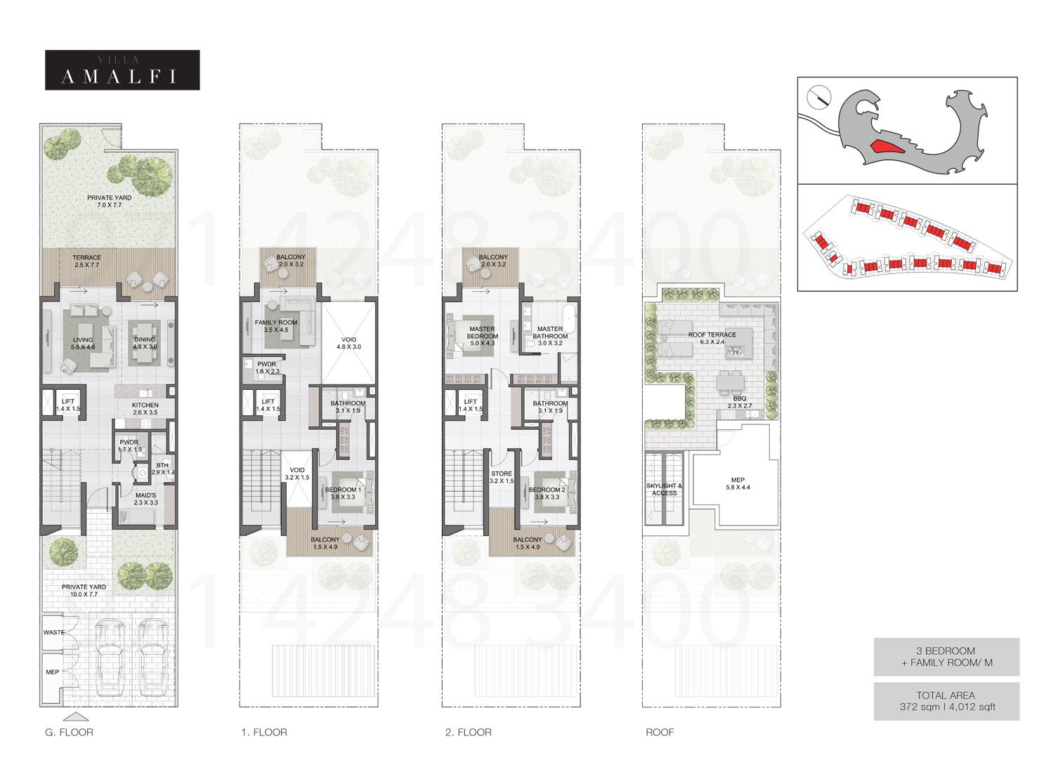 Amalfi Villas floor plan