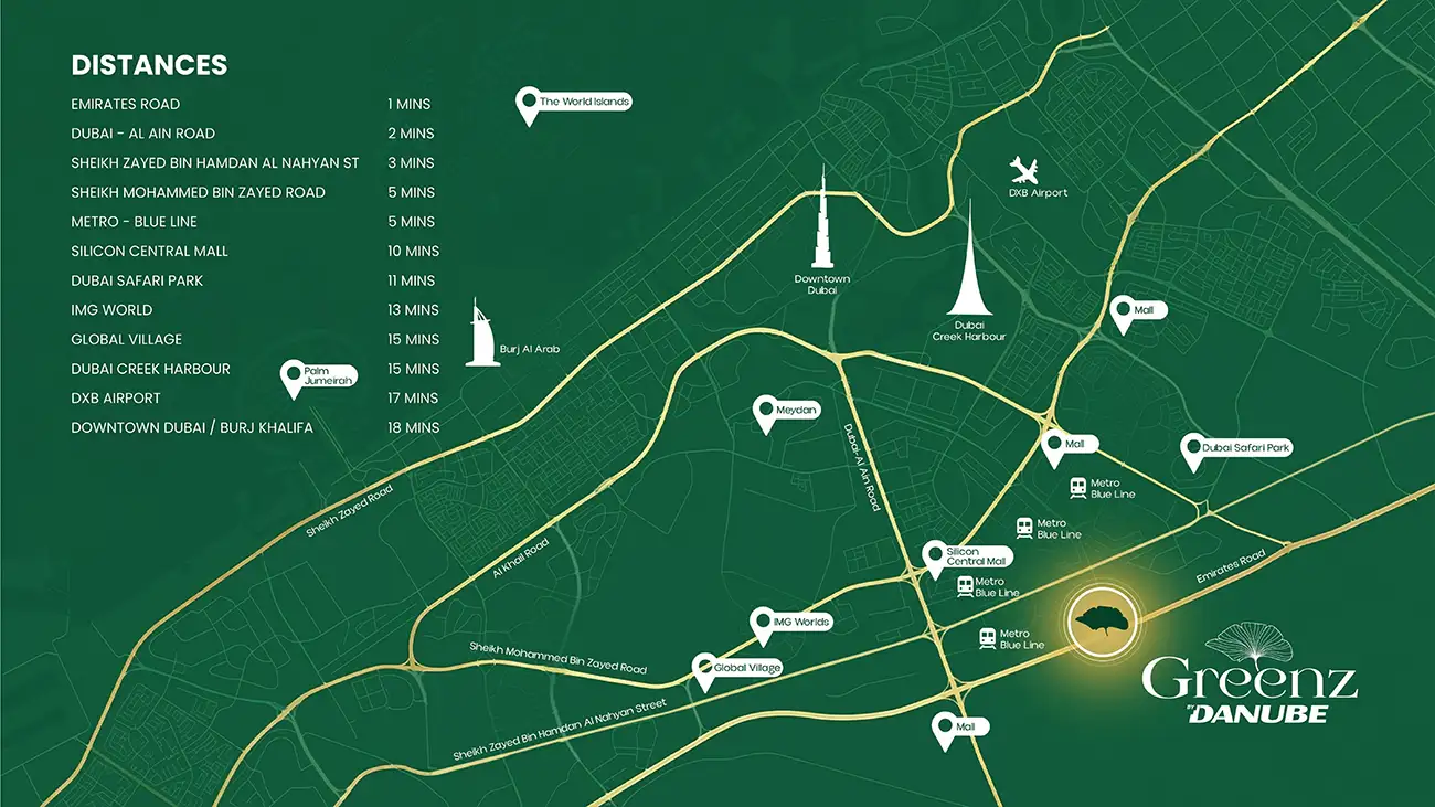 Greenz by Danube location map
