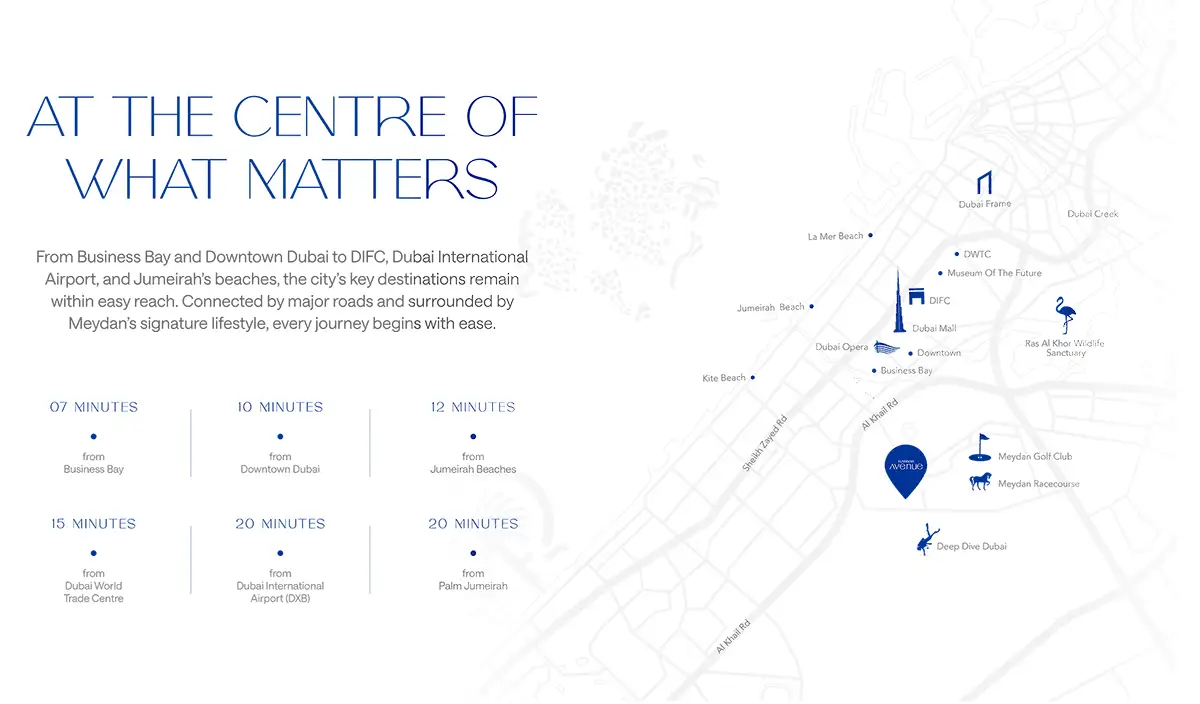 Rabdan Avenue at Meydan location map