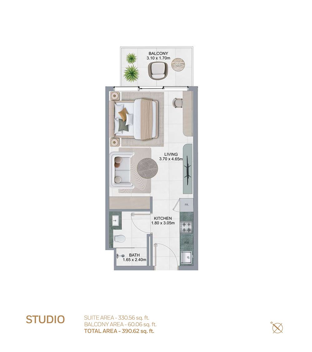 Studio floor plan