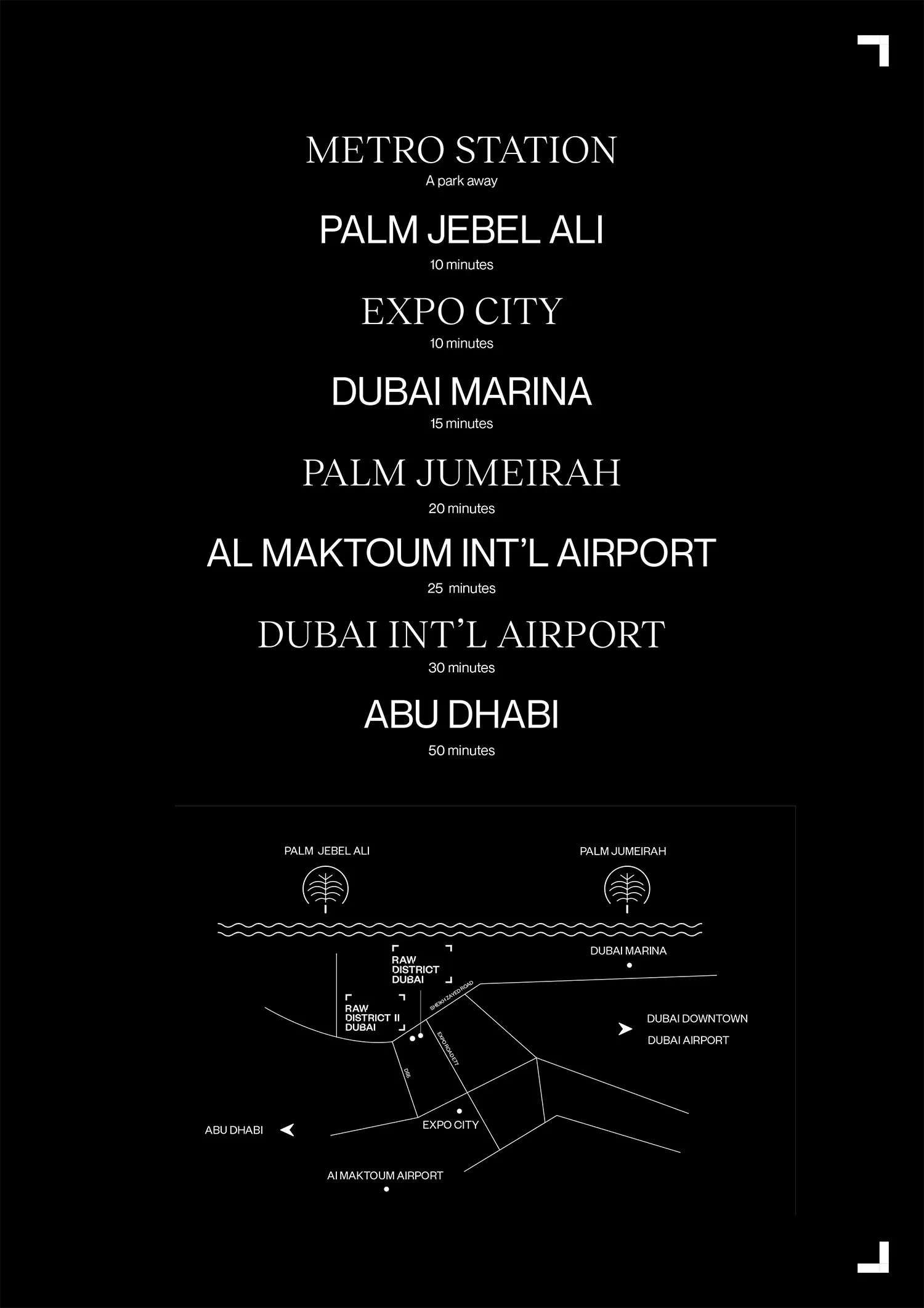 Raw District 2 Tower C by Imtiaz location map