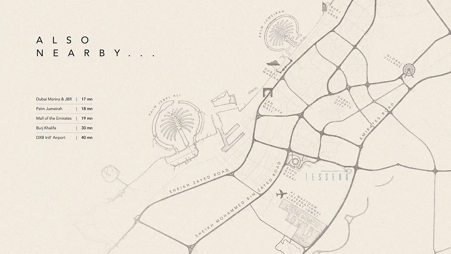 Tessera by Al Ghurair location map