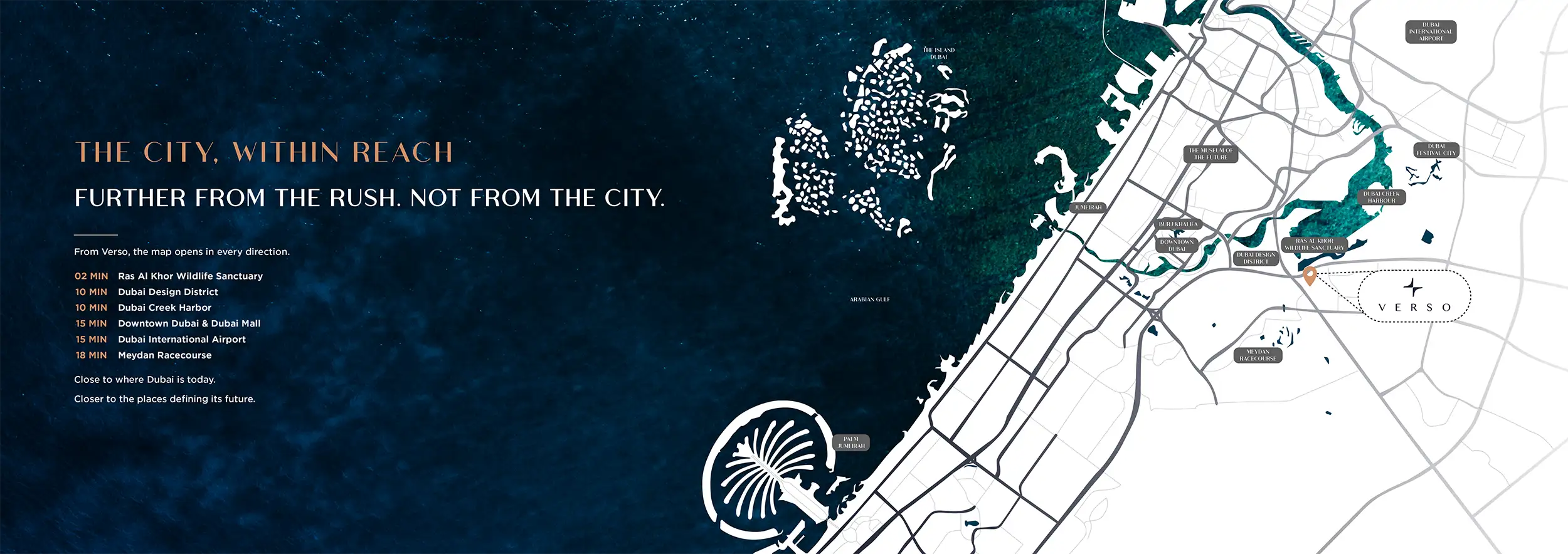 The Verso by Reportage location map