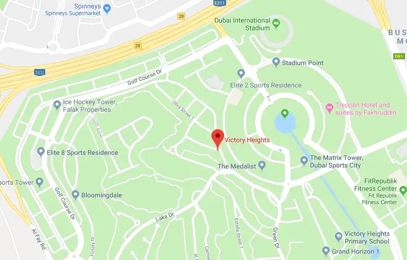 Marbella Victory Heights location map